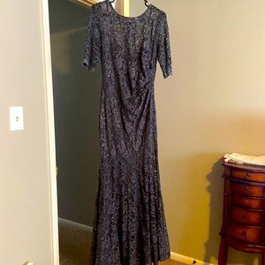 Gorgeous navy blue charcoal dress